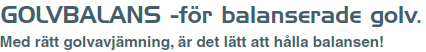 Golvbalans slogan